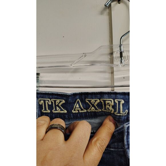 TK AXEL Slim Bootcut W 34 L 32 Men's Blue Denim Jeans - Picture 3 of 7